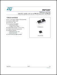 Click here to download M87C257-80C3TR Datasheet