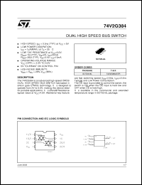 Click here to download 74V2G384 Datasheet