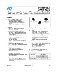Click here to download STM32F103CBU6TR Datasheet