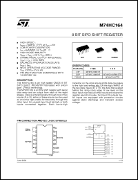 Click here to download M74HC164TTR Datasheet