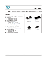 Click here to download M27W401-100K6 Datasheet