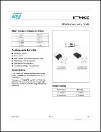 Click here to download STTH602CT Datasheet