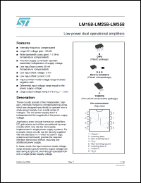 Click here to download LM158YDT Datasheet