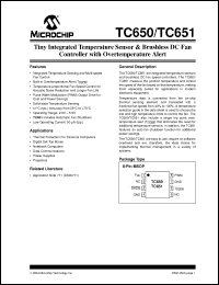 Click here to download TC651CGUATR Datasheet