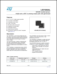 Click here to download LISY300AL Datasheet