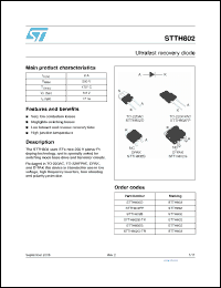 Click here to download STTH802FP Datasheet