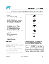 Click here to download TSV6292IST Datasheet