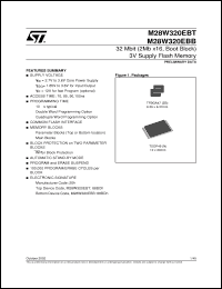 Click here to download M28W320EBT90ZB6 Datasheet