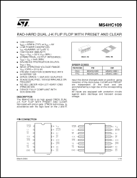 Click here to download M54HC109D Datasheet