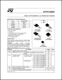 Click here to download STTH1002CB Datasheet