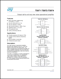 Click here to download TS971IYDT Datasheet