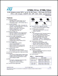 Click here to download STM8L151C6T6 Datasheet