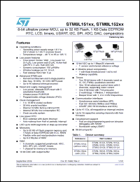 Click here to download STM8L152C4U6 Datasheet