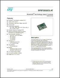 Click here to download SPBT2532C2AT Datasheet