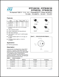 Click here to download STW4N150 Datasheet