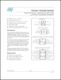Click here to download TSV321RILT Datasheet