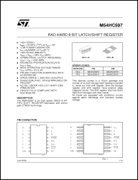Click here to download M54HC597D Datasheet