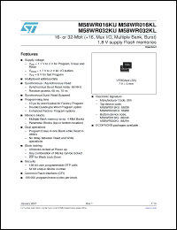 Click here to download M58WR016KL Datasheet