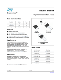 Click here to download T1650H-6T Datasheet