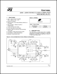 Click here to download TDA7490L Datasheet