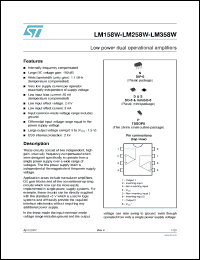 Click here to download LM158WDT Datasheet