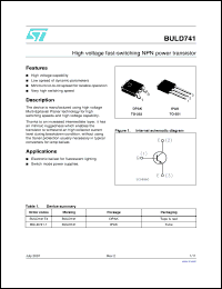 Click here to download BULD741T4 Datasheet