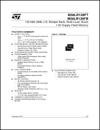 Click here to download M58LR128FT95ZB6T Datasheet