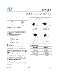 Click here to download STTH1210D Datasheet