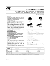Click here to download ST72F324K2T3 Datasheet