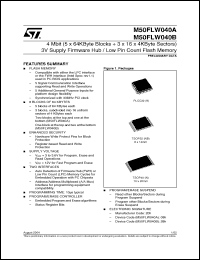 Click here to download M50FLW040BK1TP Datasheet