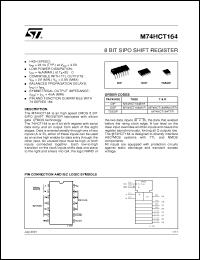 Click here to download M74HCT164RM13TR Datasheet