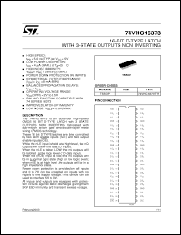 Click here to download 74VHC16373 Datasheet