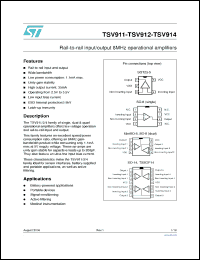 Click here to download TSV912AIYDT Datasheet