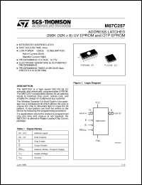 Click here to download M87C257-60F7X Datasheet