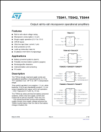 Click here to download TS942AIDT Datasheet