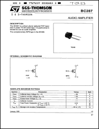 Click here to download BC287 Datasheet