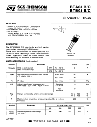 Click here to download BTA08-400C Datasheet