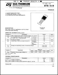 Click here to download BTB16-200B Datasheet