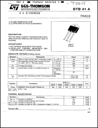 Click here to download BTB41-400A Datasheet