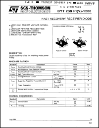 Click here to download BYT230PIV1200 Datasheet