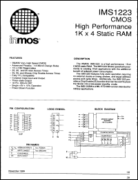 Click here to download IMS1223S25M Datasheet