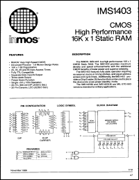 Click here to download IMS1403LP55 Datasheet