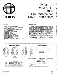 Click here to download IMS1601LP45 Datasheet