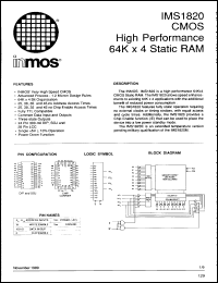 Click here to download IMS1820E30S Datasheet