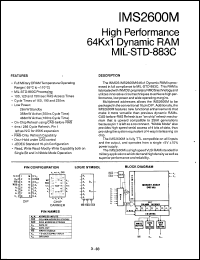 Click here to download IMS2600K120M Datasheet