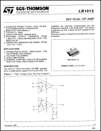 Click here to download LB1013 Datasheet