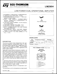 Click here to download LM2904J Datasheet