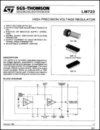 Click here to download LM723J Datasheet