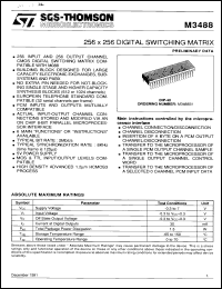 Click here to download M3488F1 Datasheet