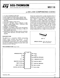 Click here to download M5116J Datasheet